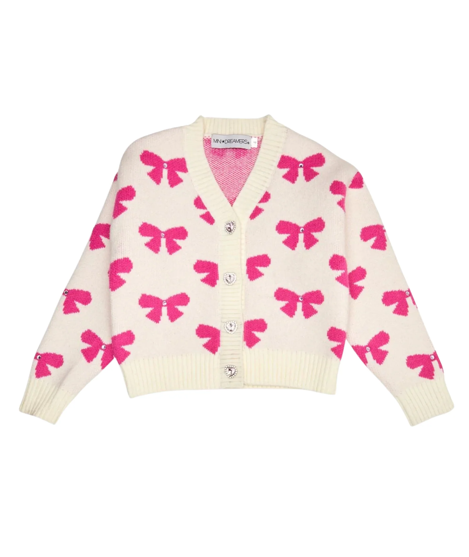 Mini Dreamers Girls Maya Bow Cardigan - Image 5
