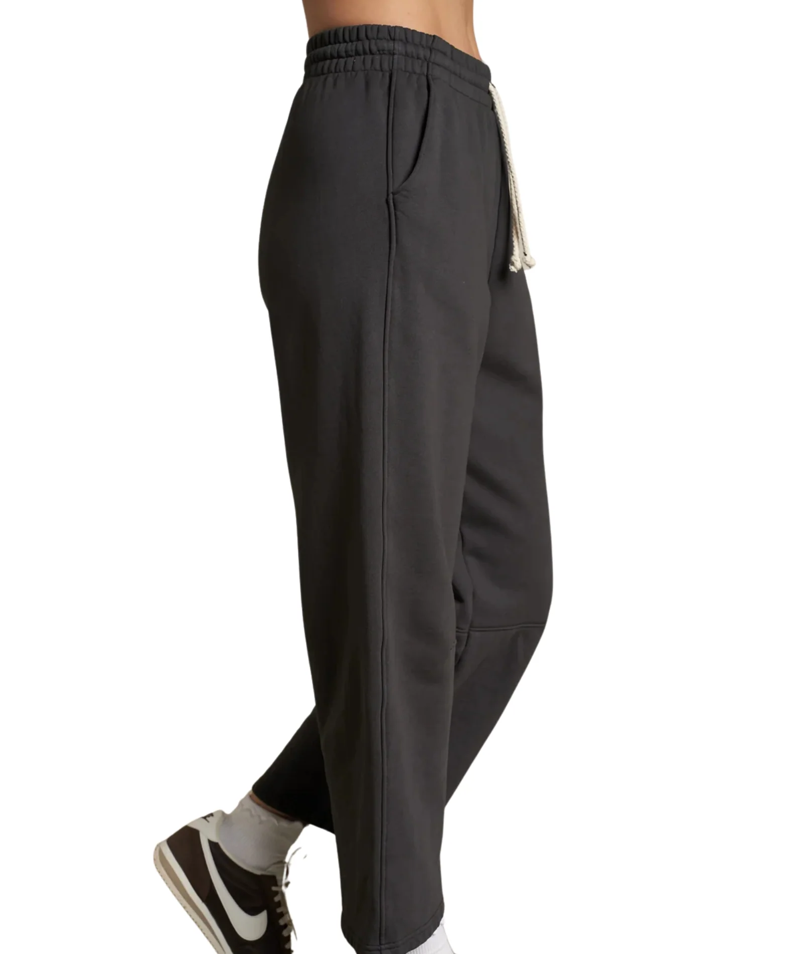 Perfect White Tee Women Fallon Fleece Barrel Pants - Image 2