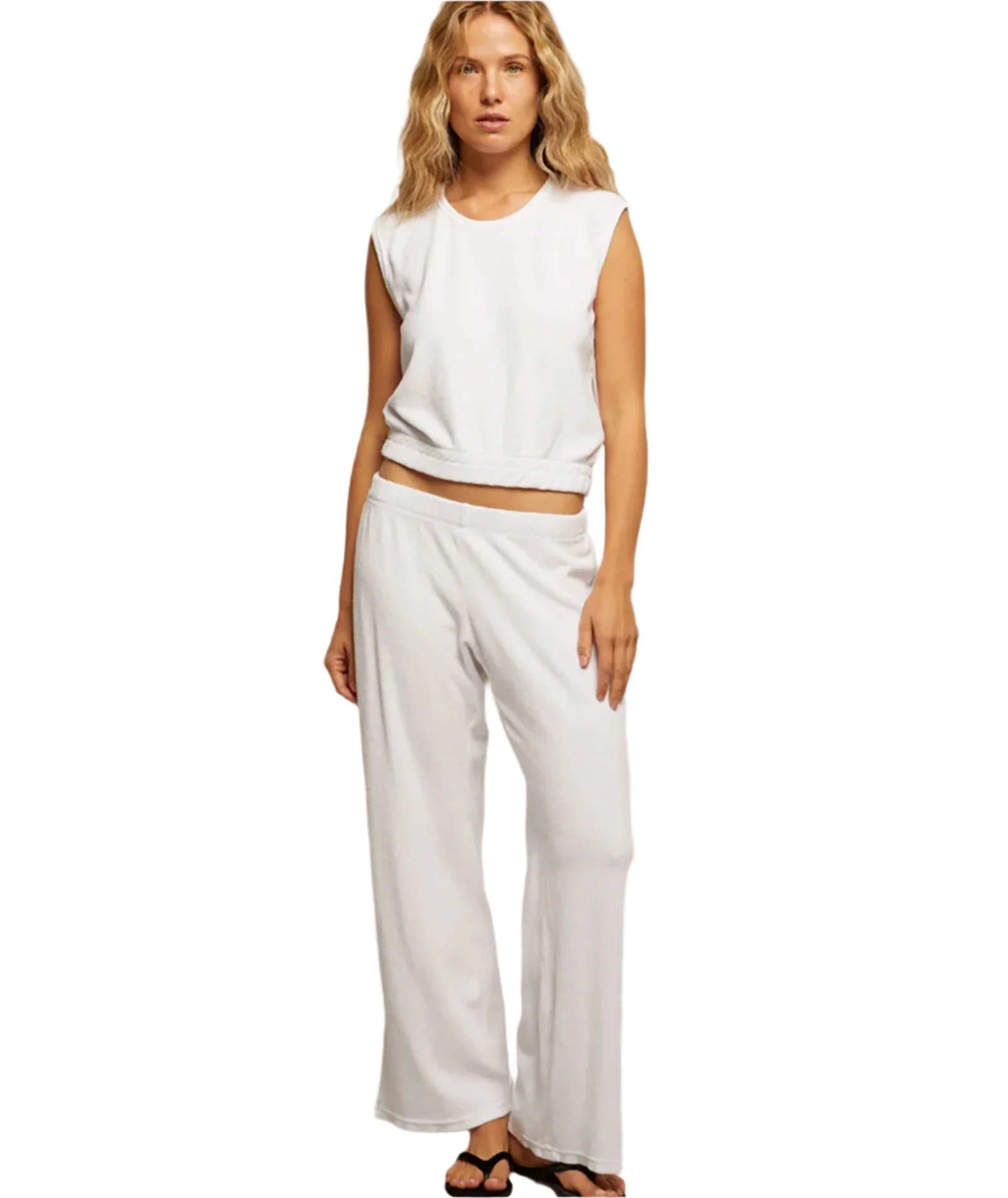 Perfect White Tee Women Katie Loop Terry Pants - Image 2