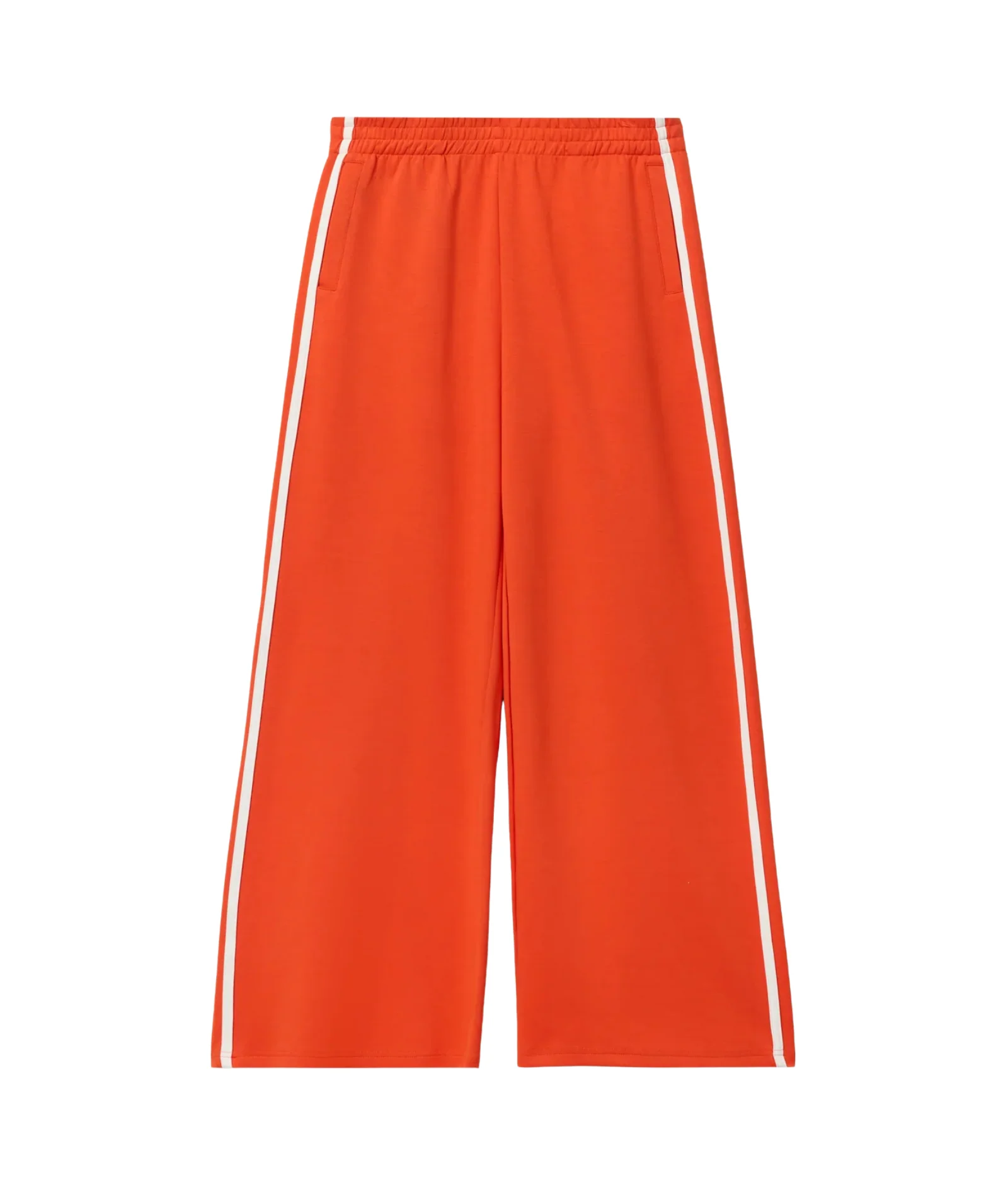 Perfect White Tee Women Mikos Travel Wide Leg Sweatpants - Image 3