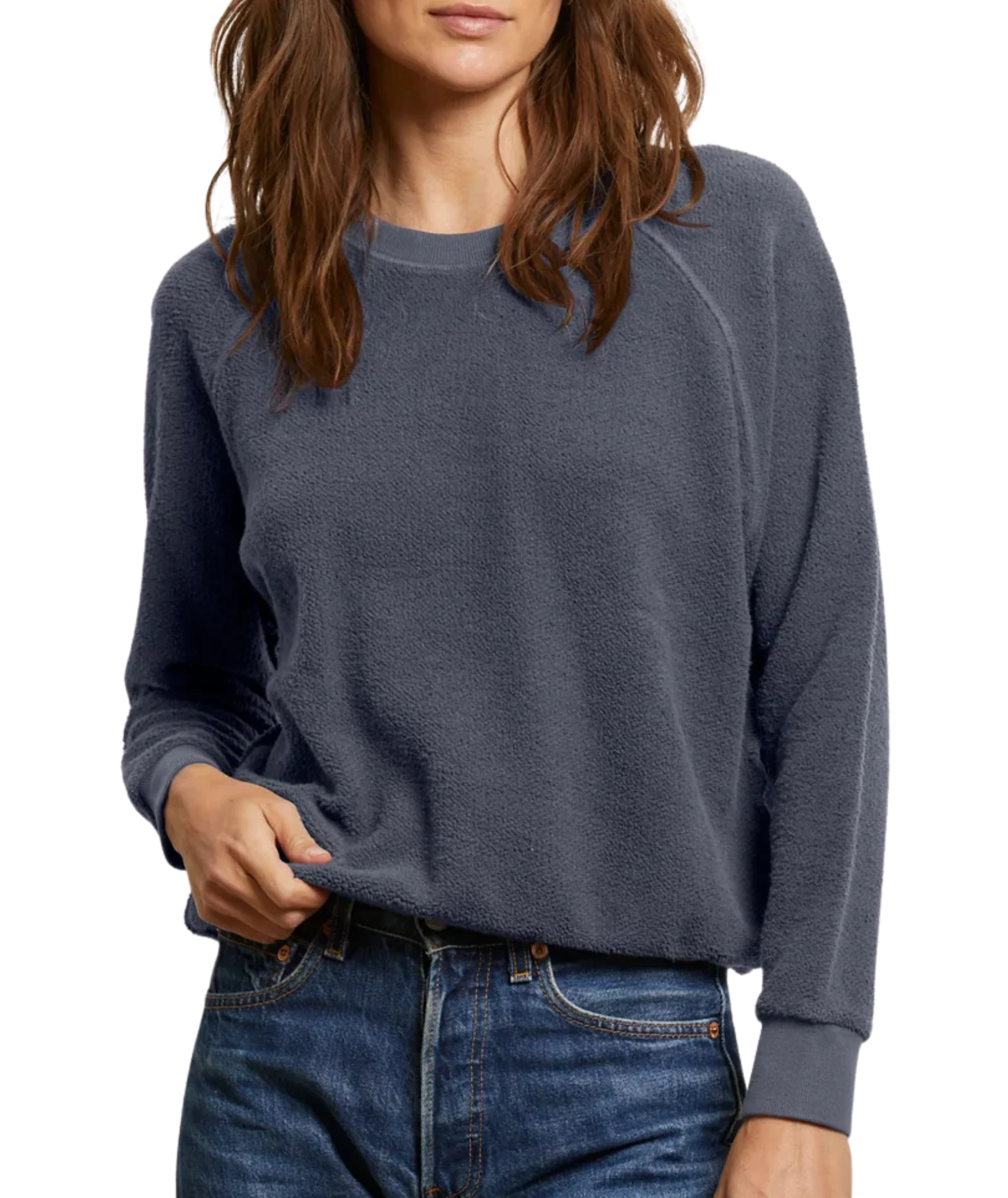 Perfect White Tee Women Ziggy Inside Out Fleece Sweatshirt - Image 14