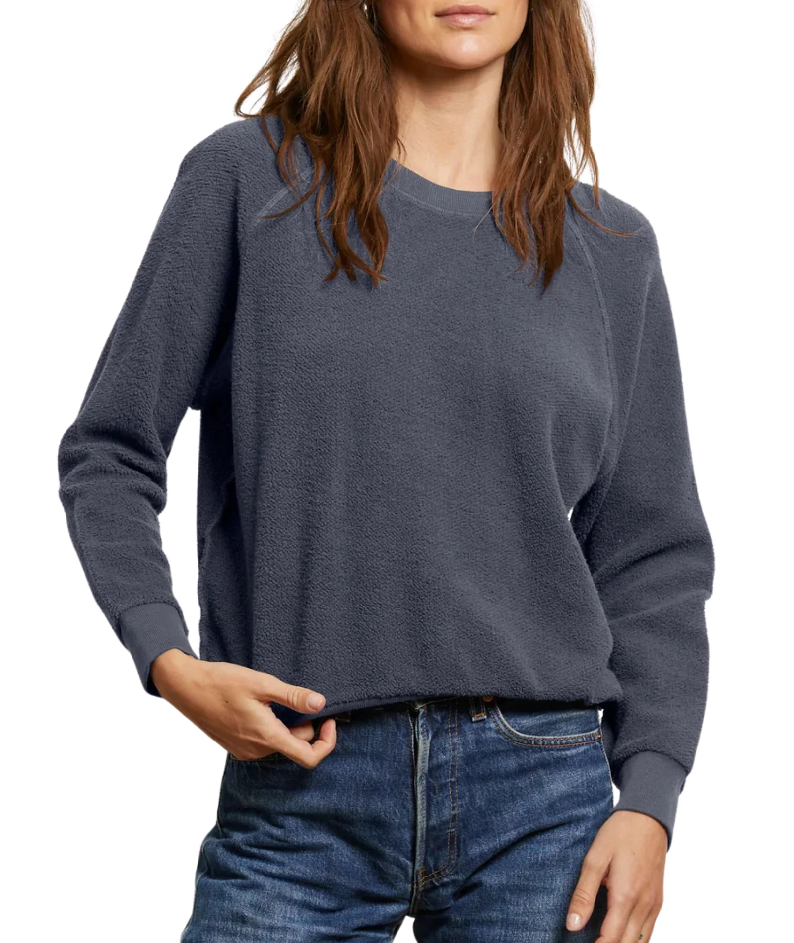 Perfect White Tee Women Ziggy Inside Out Fleece Sweatshirt - Image 15
