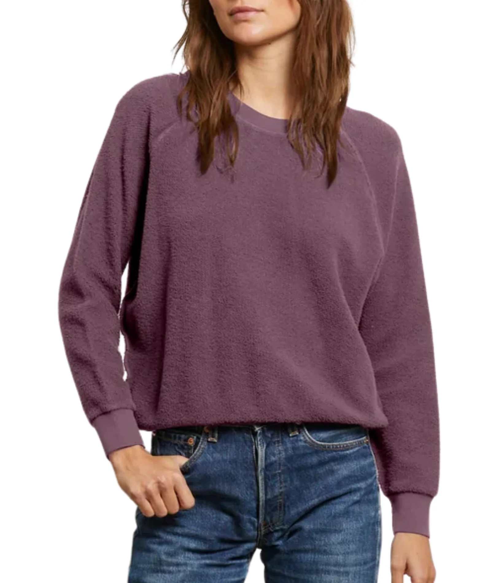 Perfect White Tee Women Ziggy Inside Out Fleece Sweatshirt 2 - Image 3