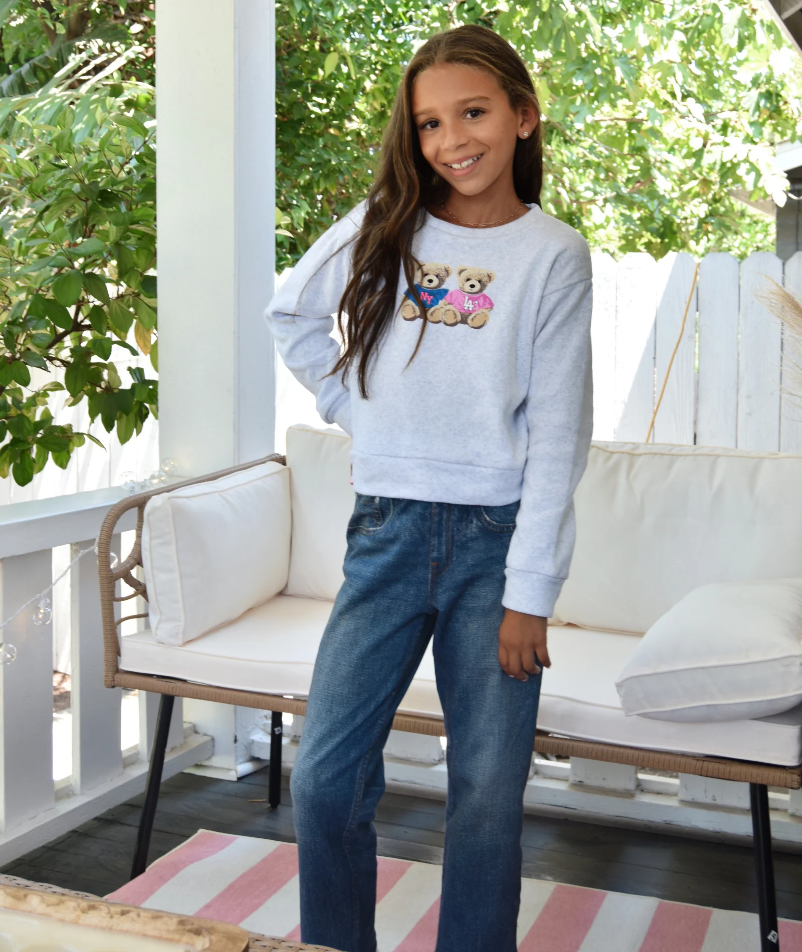 Rag & Bone Girls Mini Miramar Wide Leg Pants Lenox - Image 2