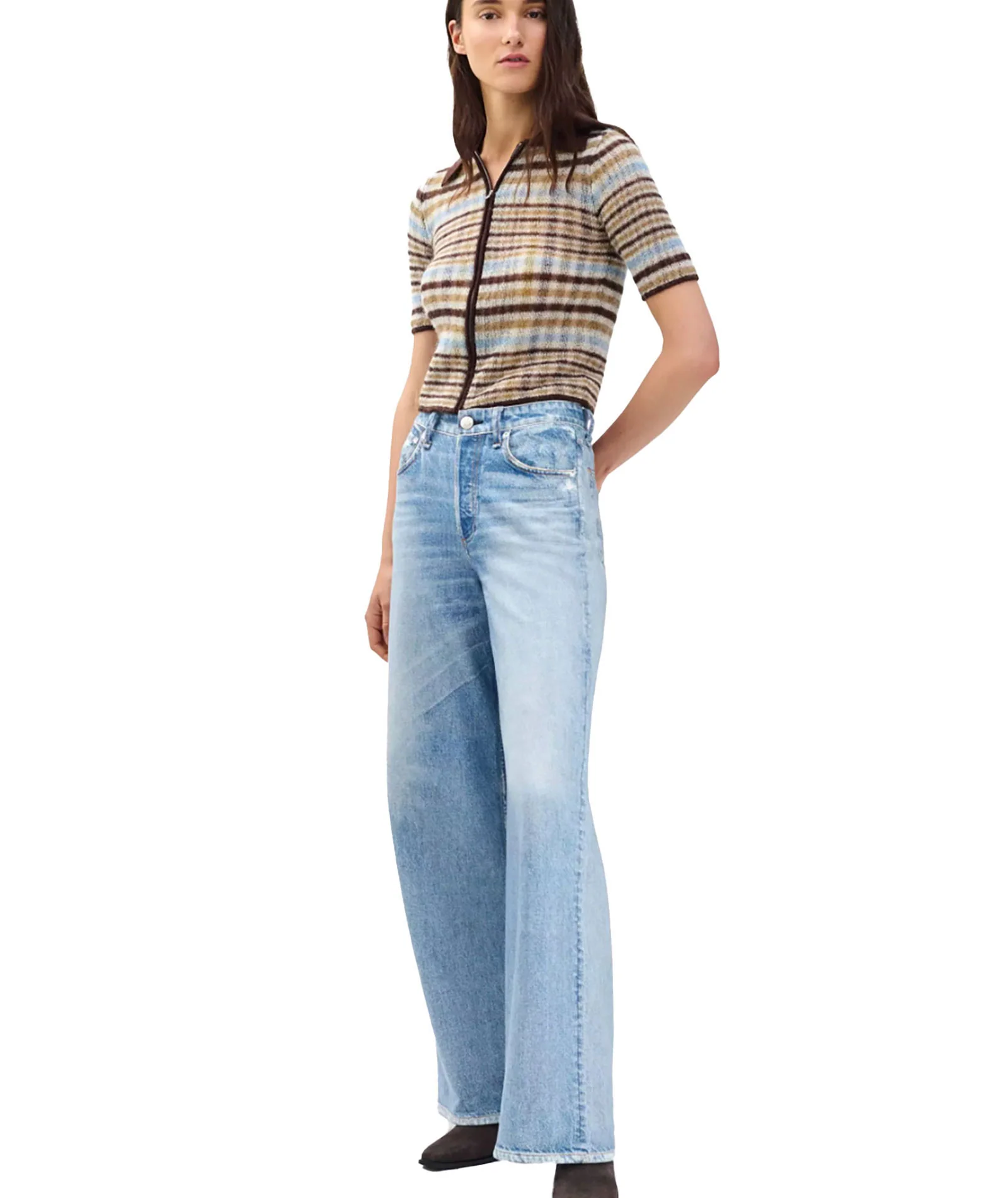 Rag & Bone Women Miramar Terry Sofie Wide Pants Raily - Image 5