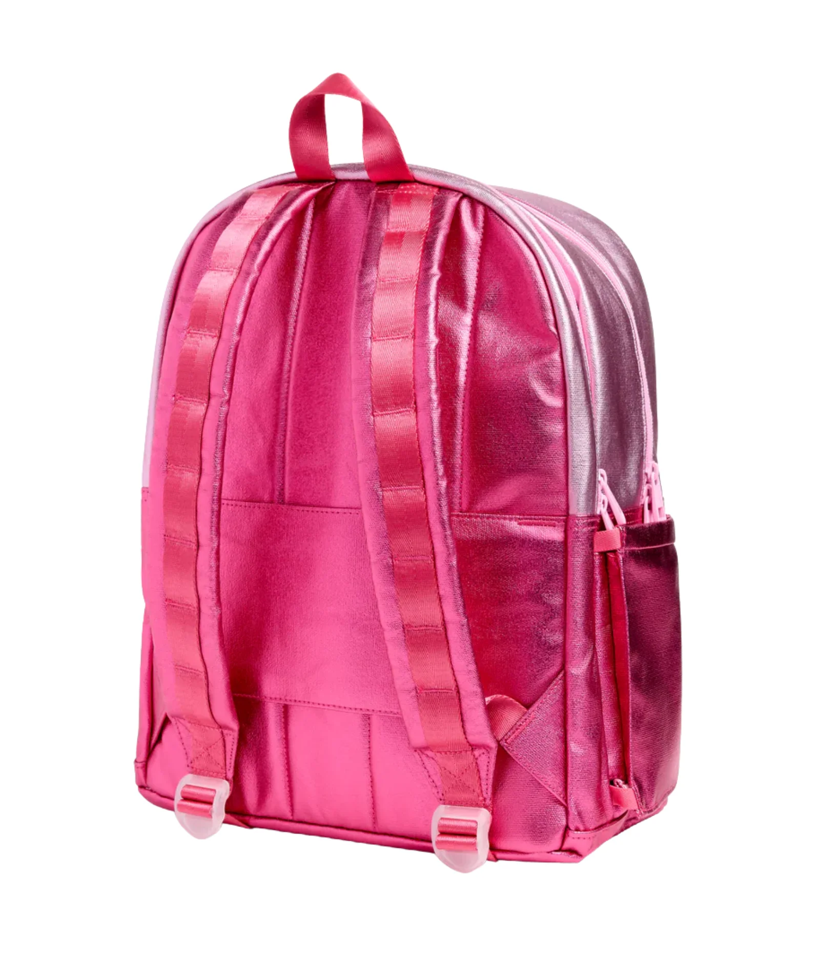 State Bags Kane Kids Double Pocket Backpack Pink/Hot Pink Colorblock - Image 3