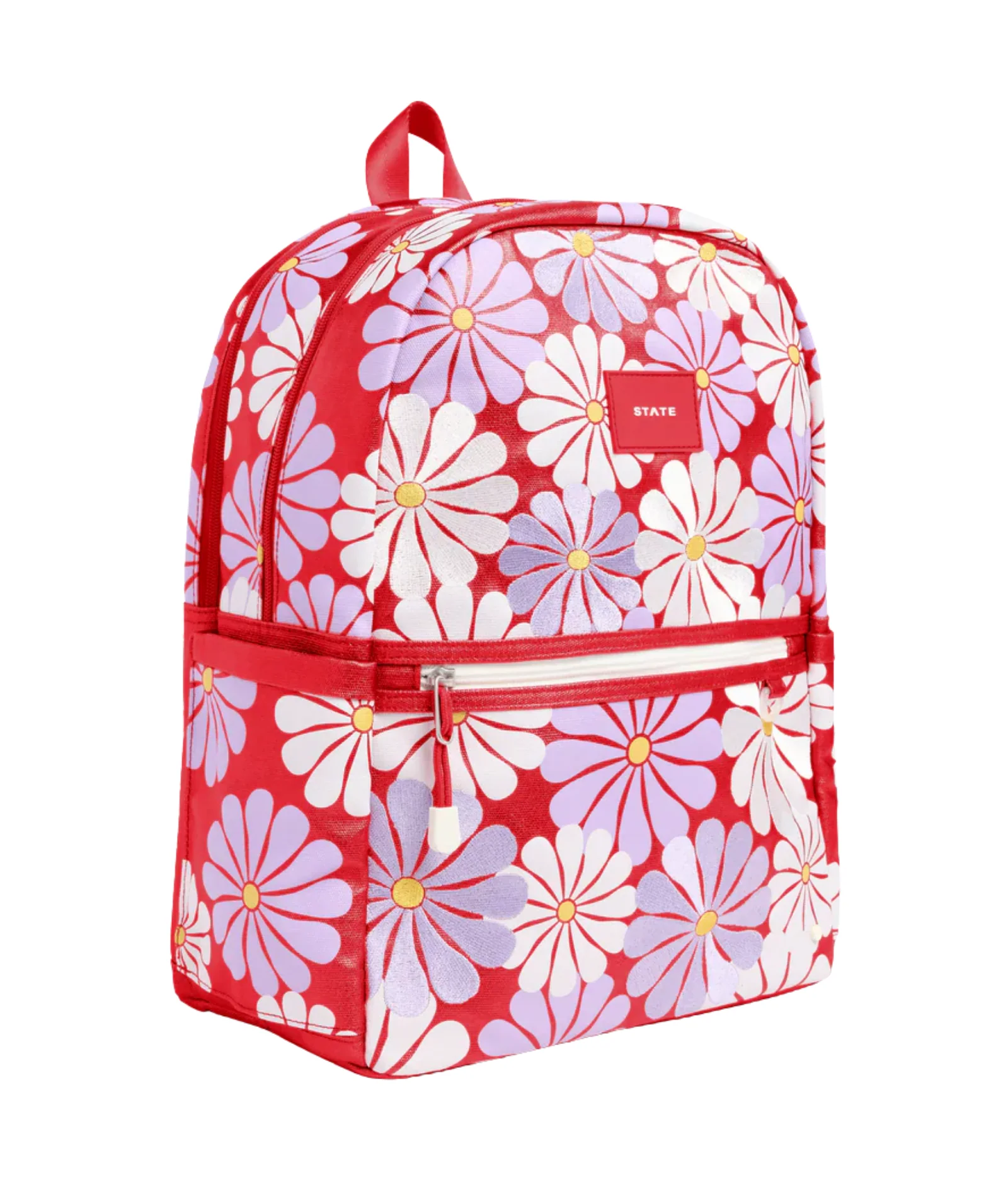 State Bags Kane Kids Double Pocket Backpack Ruby Floral - Image 2