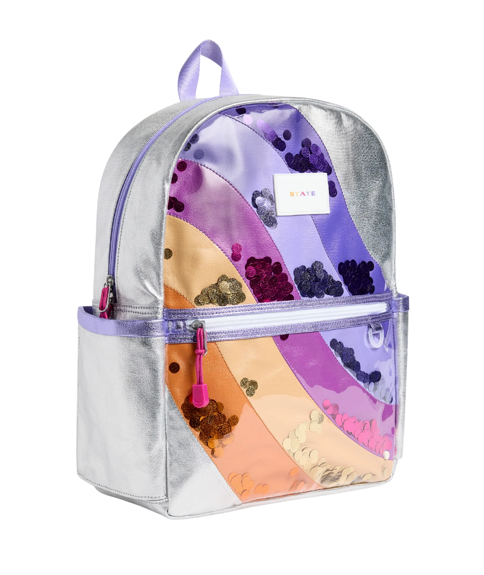 State Bags Kane Kids Double Pocket Backpack Sequin Wave - Image 2