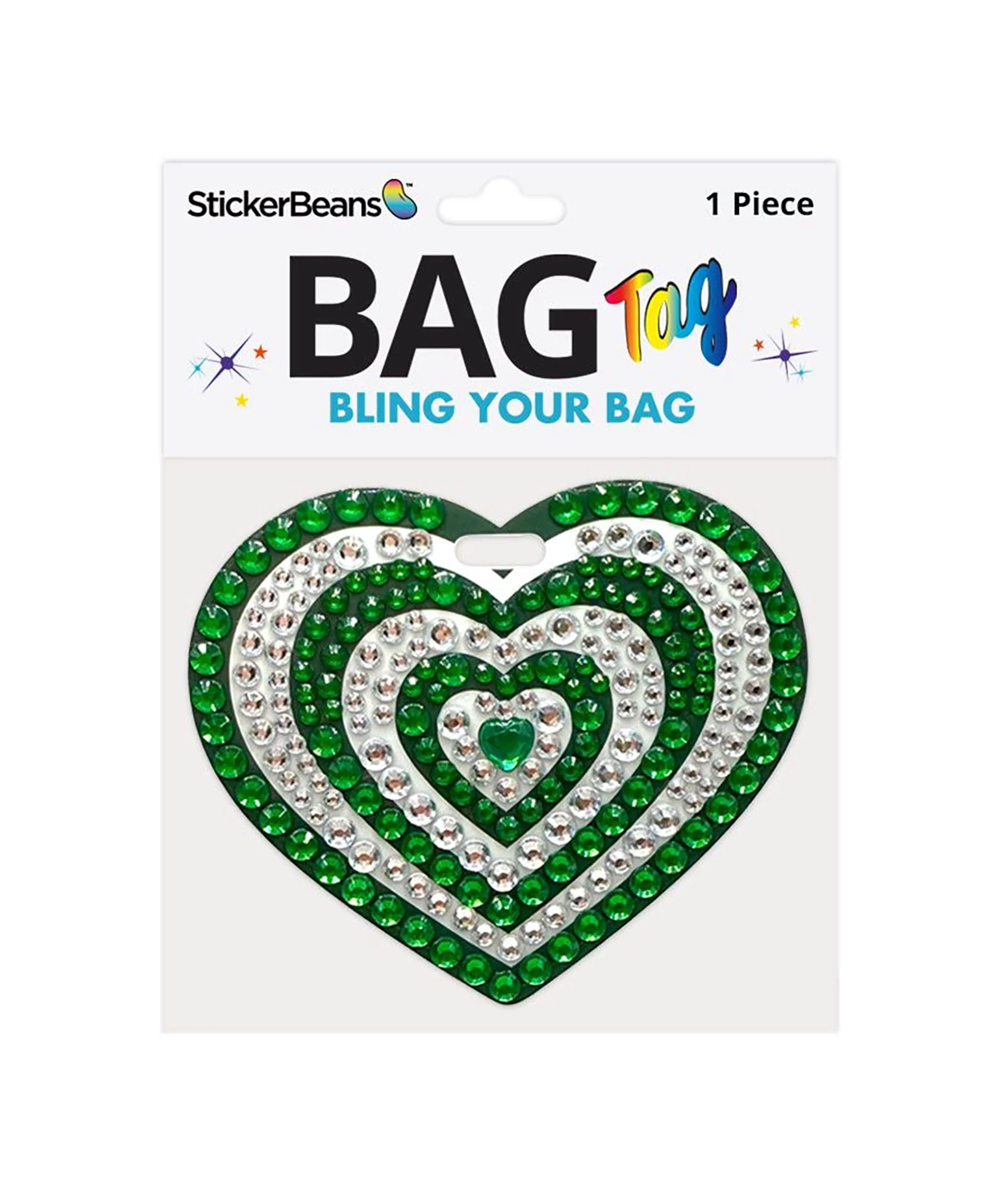 Sticker Beans Camp Spirit Heart Bag Tag - Image 3