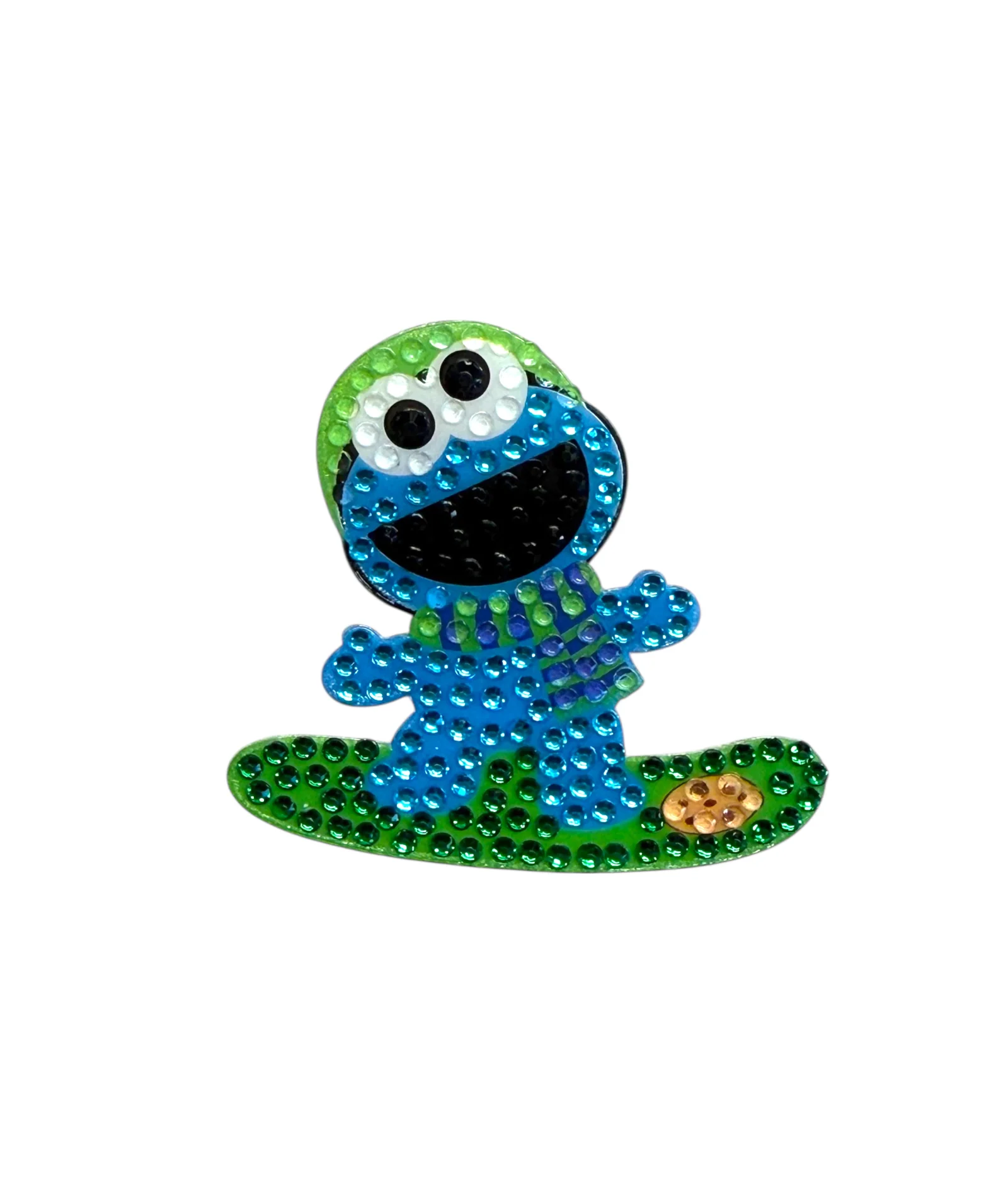 Sticker Beans Cookie Monster Snowboarding Sticker
