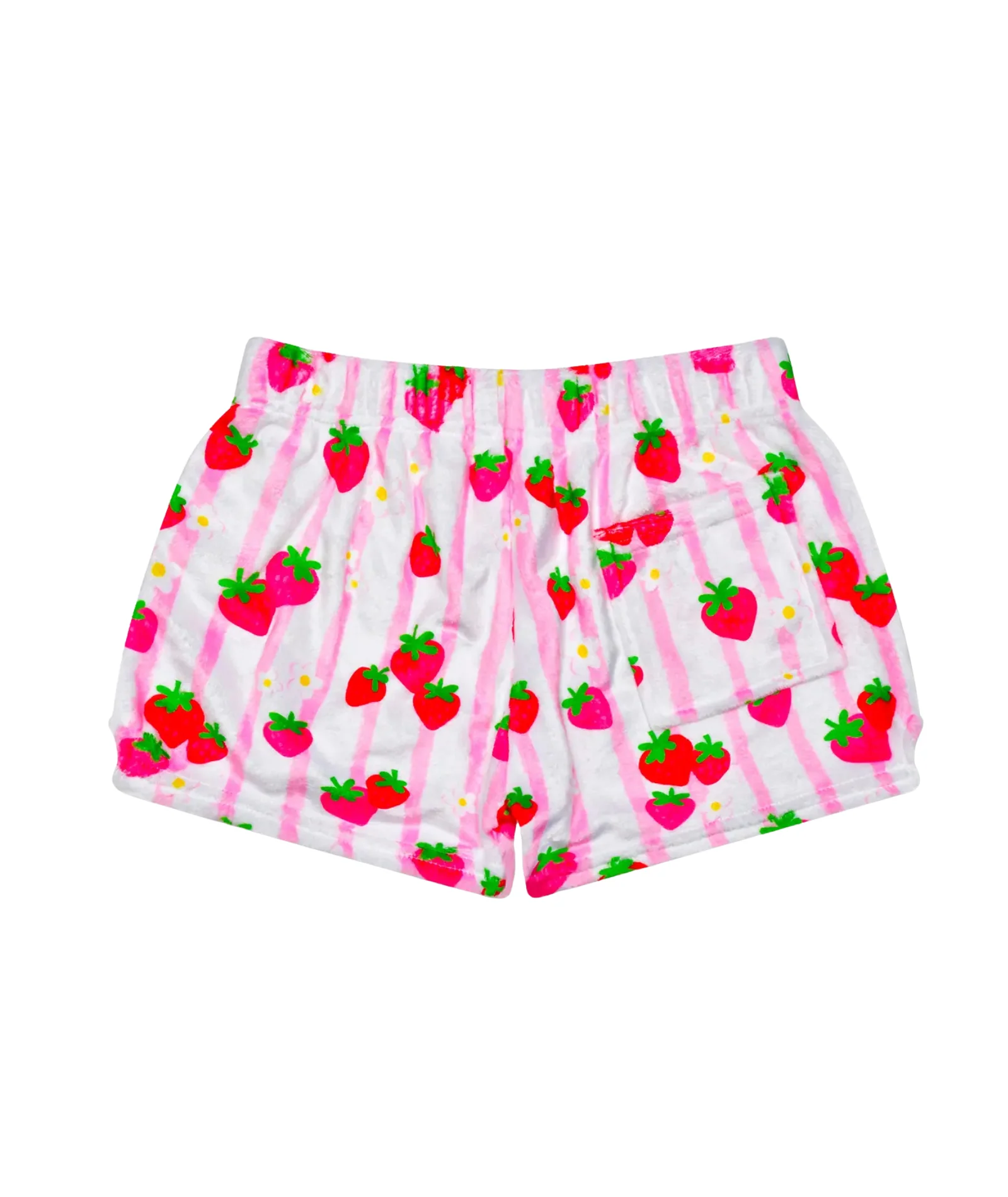 Strawberry Stripe Plush Shorts - Image 2