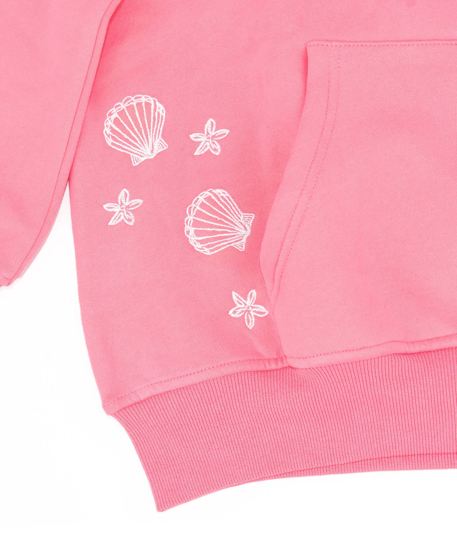 Sunkissed Coconut Juniors Hibiscus Pink Tropical Hoodie - Image 5