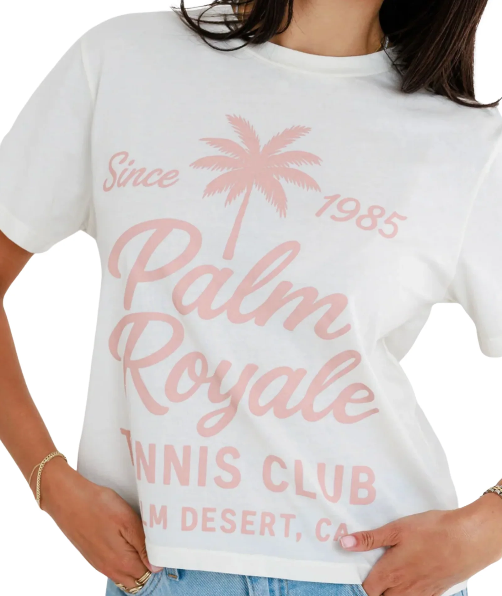 Sunny Somewhere Women Palm Royale Tennis Everyday Tee - Image 2