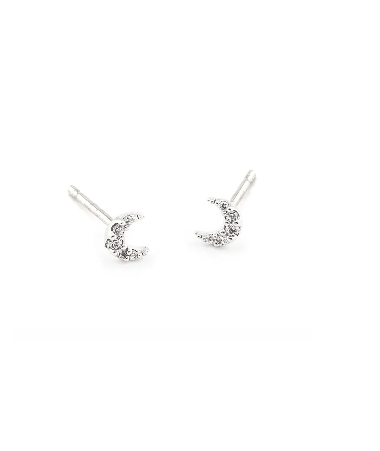 TAI CZ Mini Cubic Moon Studs - Image 2