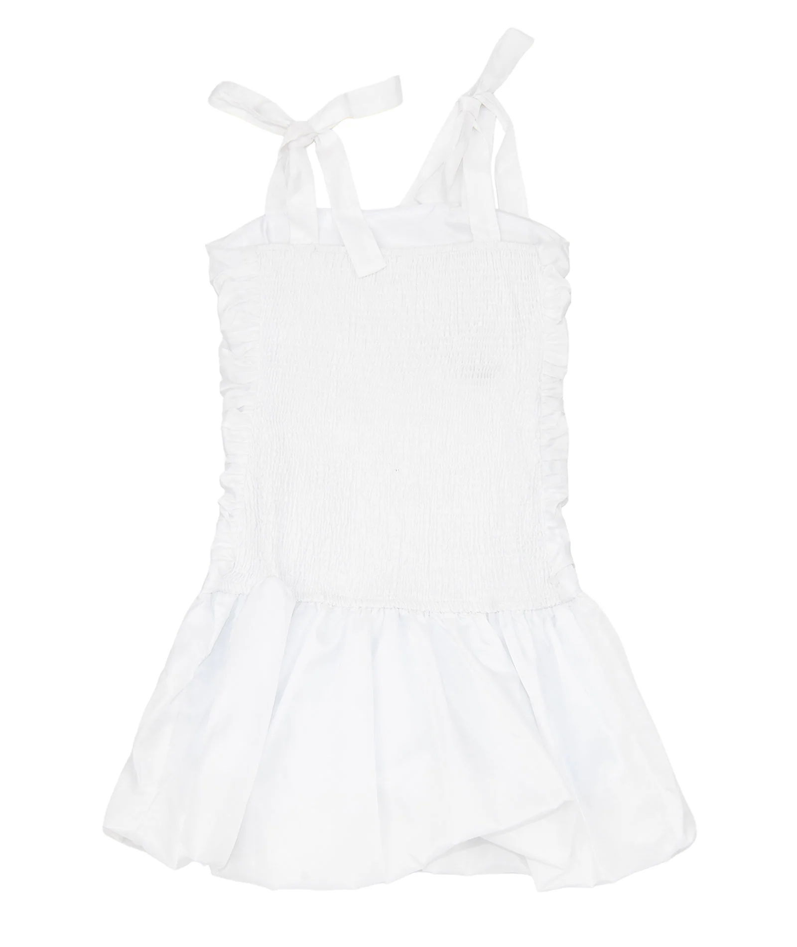 Theme Girls Carolina White Taffeta Dress - Image 2