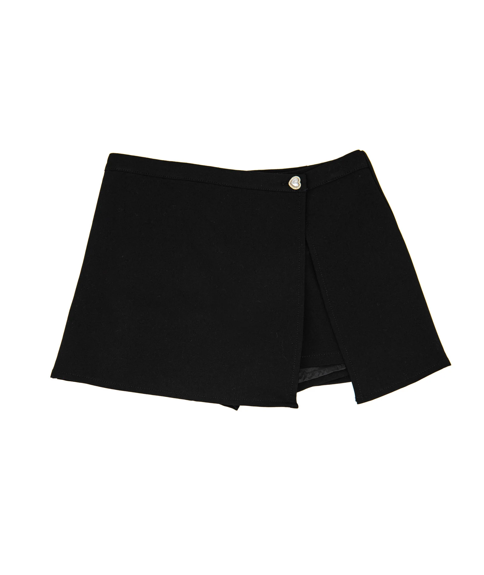 Theme Girls Dani Black Silver Heart Skort - Image 5