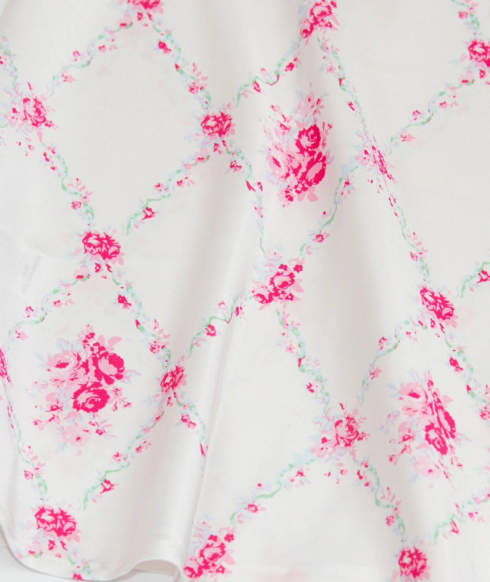 Theme Girls Joey Vintage Romantic Rose Satin Maxi Skirt - Image 6