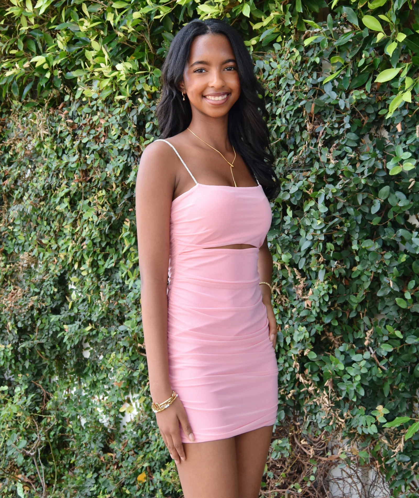 Theme Girls Liv Pastel Pink Mesh Reversible Cut Out Dress - Image 4