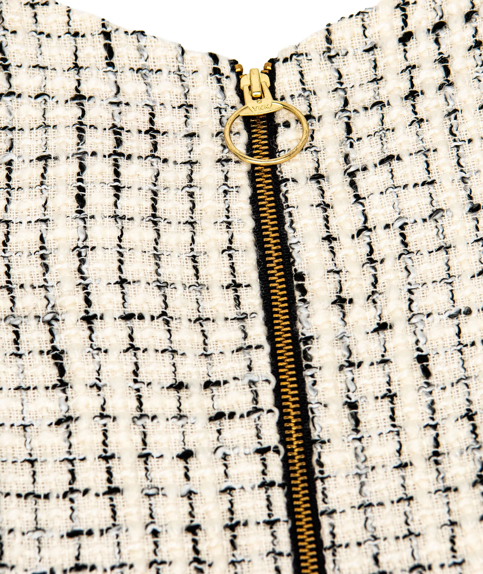 Zoe Ltd. Girls Sasha Black/White Tweed Cap Sleeve Pocket Dress - Image 3