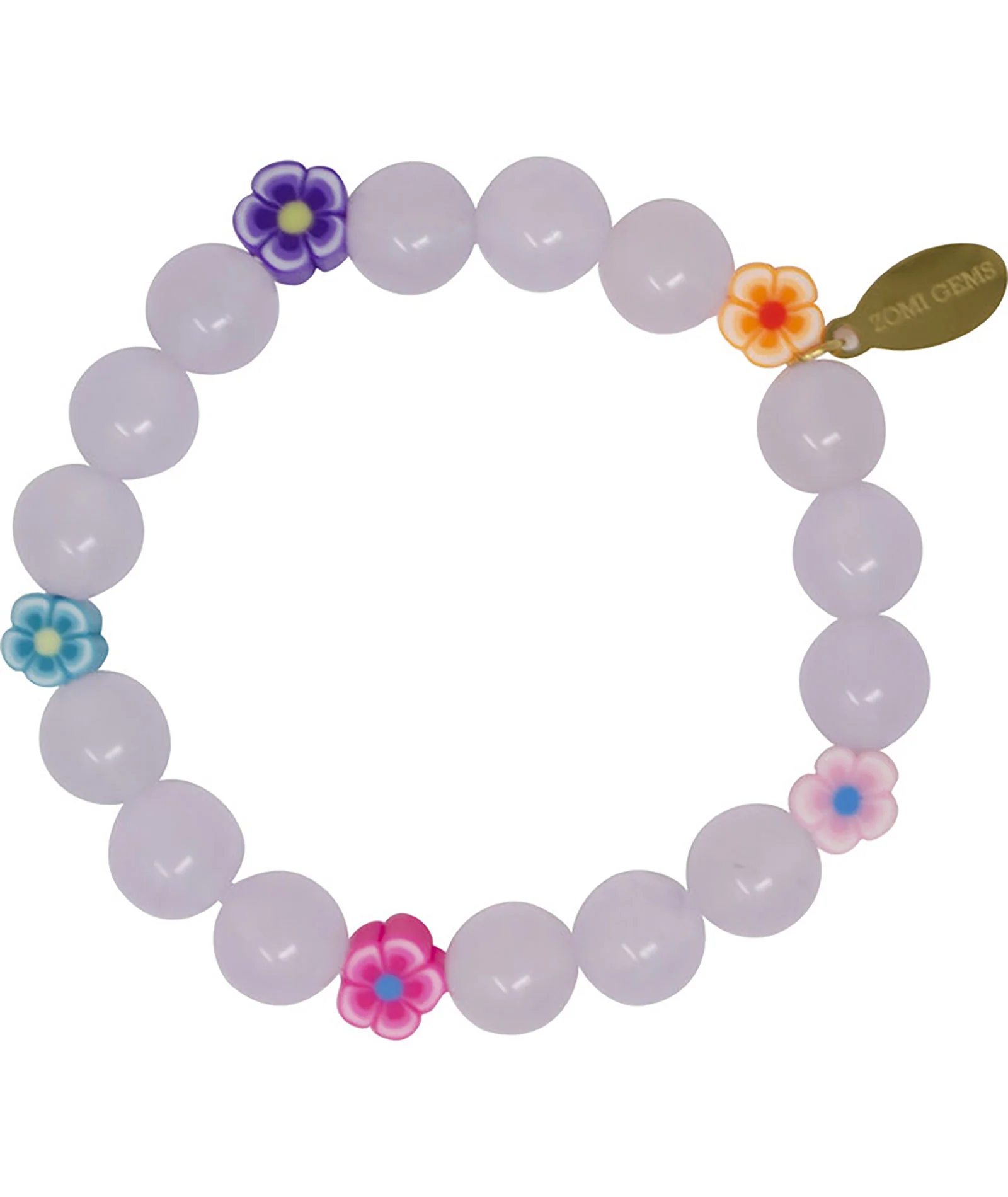 Zomi Flower Bead Stretch Bracelet - Image 2