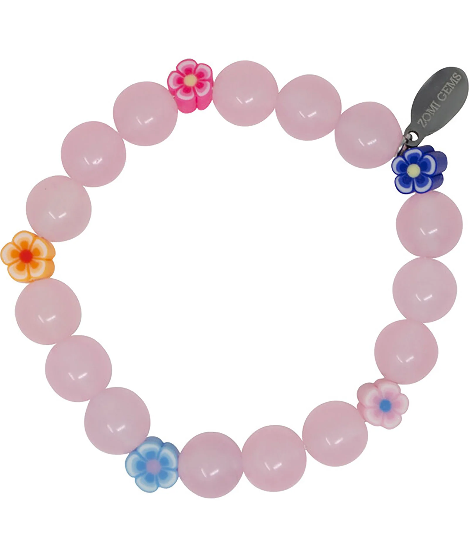 Zomi Flower Bead Stretch Bracelet - Image 3